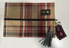 New MJ Makeup Junkie Bag Plaid