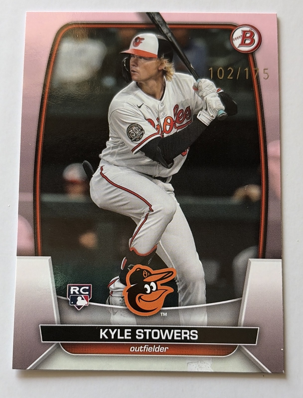 2023 Bowman - Kyle Stowers #56 Pink 102/175 (RC)