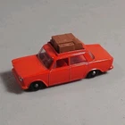 matchbox lesney no56 Fiat 1500 Diecast Red Car with Luggage Toy Vehicle