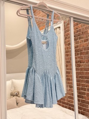 embroidered prom dress Zapakasa Women Floral Blue Long Corset Prom Dress with Slit Lace Up Back  Spaghetti Straps Printed Formal Dress with Embroidery