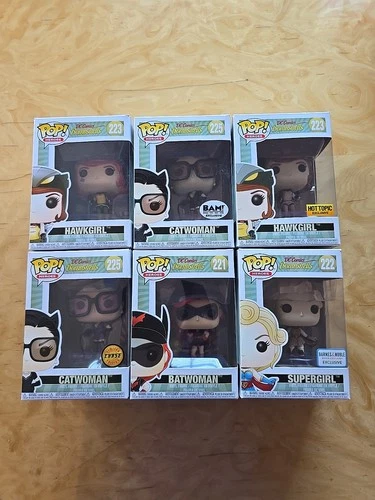 Funko POP Heroes DC Comics Bombshells Lot of 6
