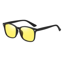 Night Driving Glasses- Anti Glare Yellow Lens Night Vision,Blue Light Eyeglasses