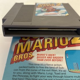 oval seal Super Mario Bros. 2  in box nintendo nes game  with sleeve and box 
