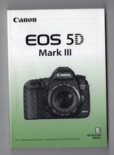 Canon EOS 5D Mark III Digital Camera Instruction Manual / User Guide In English