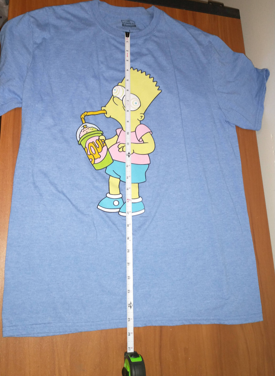 BART SIMPSON SQUISHEE DRINKING SHIRT - SIZE LARGE… - image 2