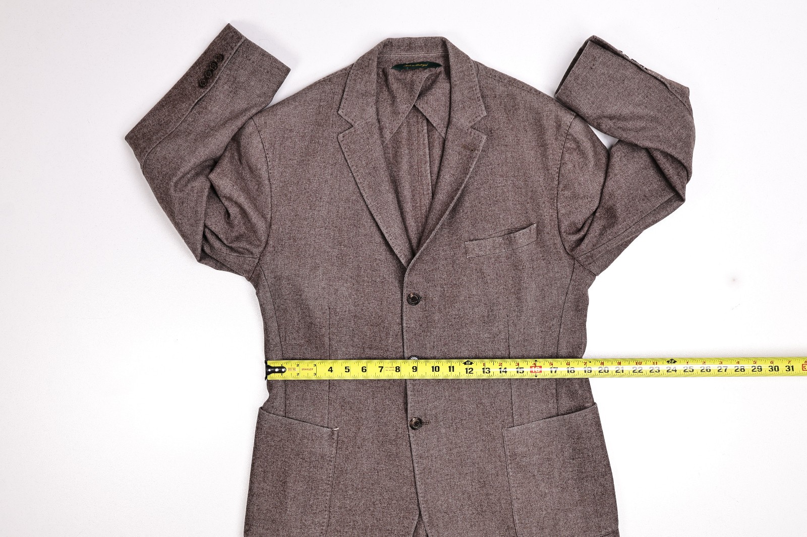 Robert Talbott Brown Wool Blend 3-Button Unstruct… - image 11