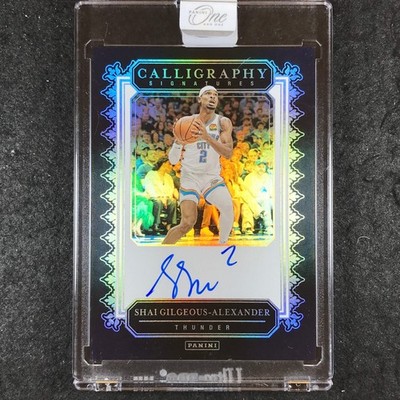 2024-25 One and One SHAI GILGEOUS-ALEXANDER Calligraphy Signatures