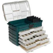 Plano 4-Drawer Tackle Box Green Metallic/Silver ,One Size