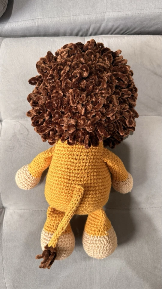 Ручной работы крючком плюшевый лев - мягкая игрушка, Amigurumi джунгли игрушка, подарок - Изображение 4 из 4
