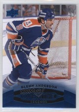 2015-16 Upper Deck GTS Overtime Legends Blue Foil Glenn Anderson #46 HOF 0f2