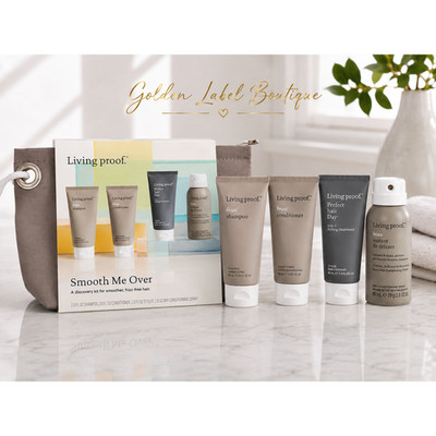 Living Proof Smooth Me Over Discovery Kit Frizz Hair Care Travel Kit NIB