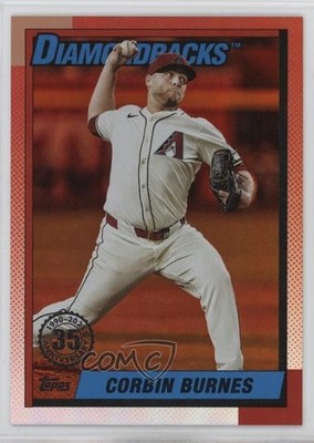 2025 Update 1990 Topps Baseball Orange Foil 11/25 Corbin Burnes #U90-45 0m1w