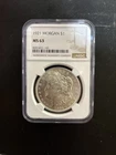 1921-P Morgan Silver Dollar (NGC-Ms63)