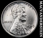 1943-D Lincoln Wheat Cent - Choice Gem Brilliant Uncirculated  No Reserve #J9477