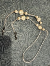 Women Sunglasses Eye Glasses Reading Holders Rope END Chain Pearl Lanyard Strap
