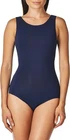 Capezio Women's High-Neck Tank Leotard, Navy, Large