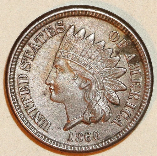 1860 Copper-Nickel Indian Cent - BU - #C8265