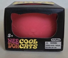 PINK NeeDoh Cool Cats, Nee Doh Cat Squishy Stress Ball Fidget Toy AUTHENTIC USA