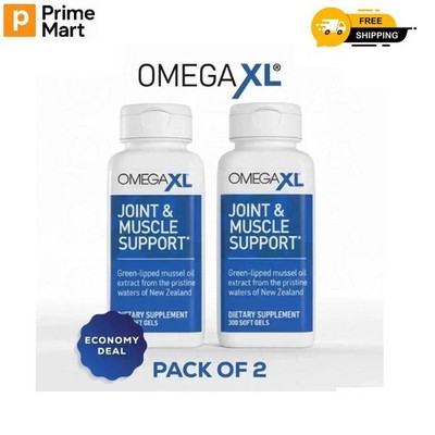 2Pack Omega XL 300 Capsules-Green Lipped Mussel Joint & Muscle Relief Supplement
