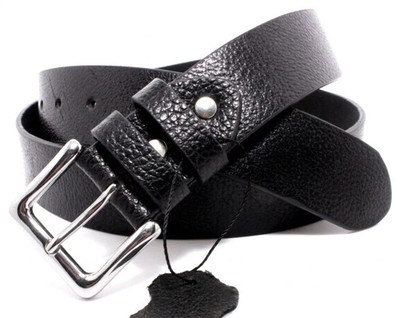 Men's Genuine Buffalo Full Grain Leather Belt, 1-1/2 width, Handmade US