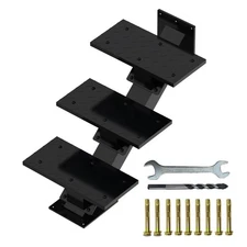 3 Steps Metal Stringer, Steel Stair Stringers for Deck, Step Riser with Tread...