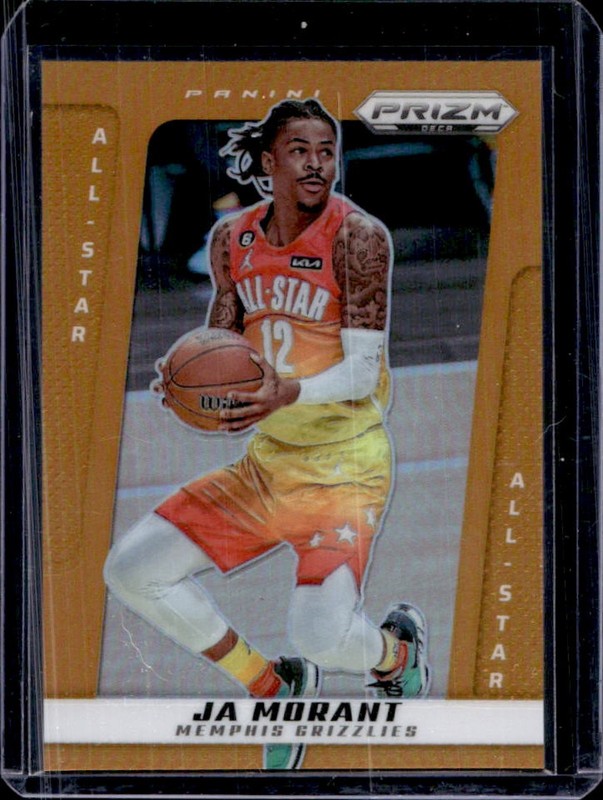 2024-25 Panini Prizm Deca Ja Morant Orange Prizm #/49 Grizzlies