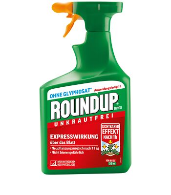 Roundup Unkrautfrei Express Spray - Schutz gegen Unkraut nach einer Stunde, 1l