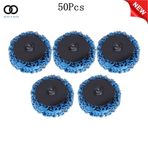 50-Pack 2-Inch Quick Change Strip & Clean Discs – Purple, Compatible With Rotary Tools, Paint & Rust Removal With Holder