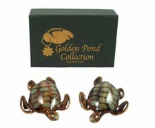 Golden Pond Collection - Ceramic sea turtles Handmade craft/ Perfect gift 