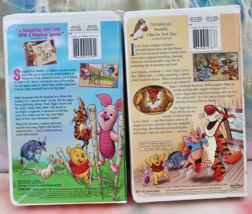 The Tigger Movie & Piglet’s Big Movie, Set of 2 VHS - Picture 2 of 5