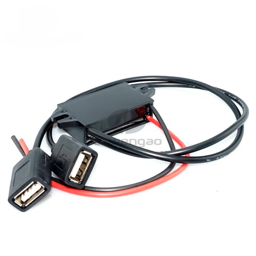 Cargador USB para automóvil DC 12V/24V a DC 5V 3A 15W convertidor de voltaje reductor de alimentación - Imagen 4 de 13