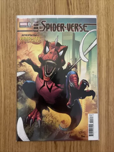 Edge of Spider-Verse #1 1st appearance of Spider-Laird & Spider-Rex Variant