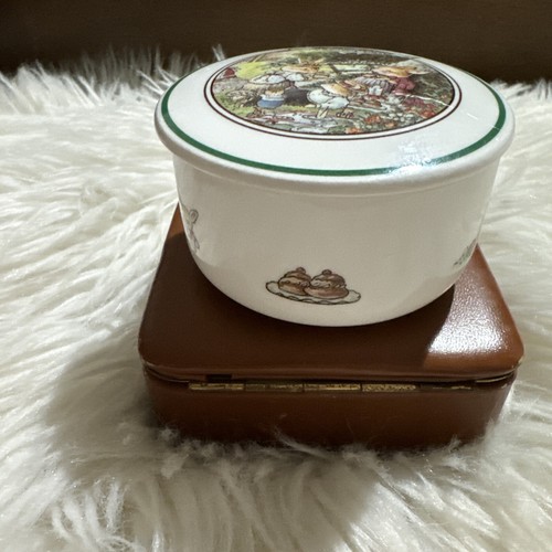 villeroy boch Foxwood Tales Porcelain Trinket Box Vintage Luxembourg - Picture 3 of 10