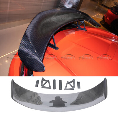 GT4 Style Carbon Fiber Roof Wing Kits Spoiler For 16+ Porsche 718 Cayman Boxster