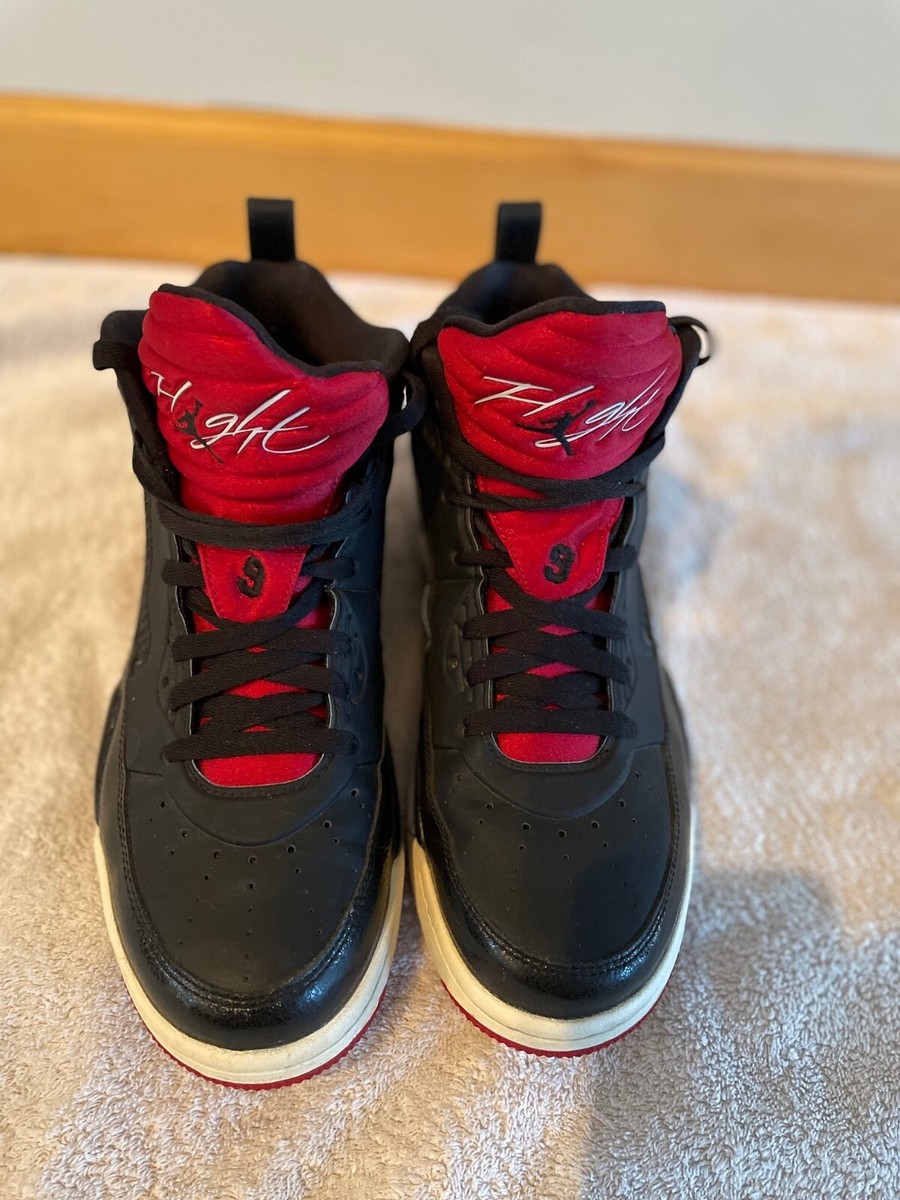 Size Jordan Flight Black Gym Red