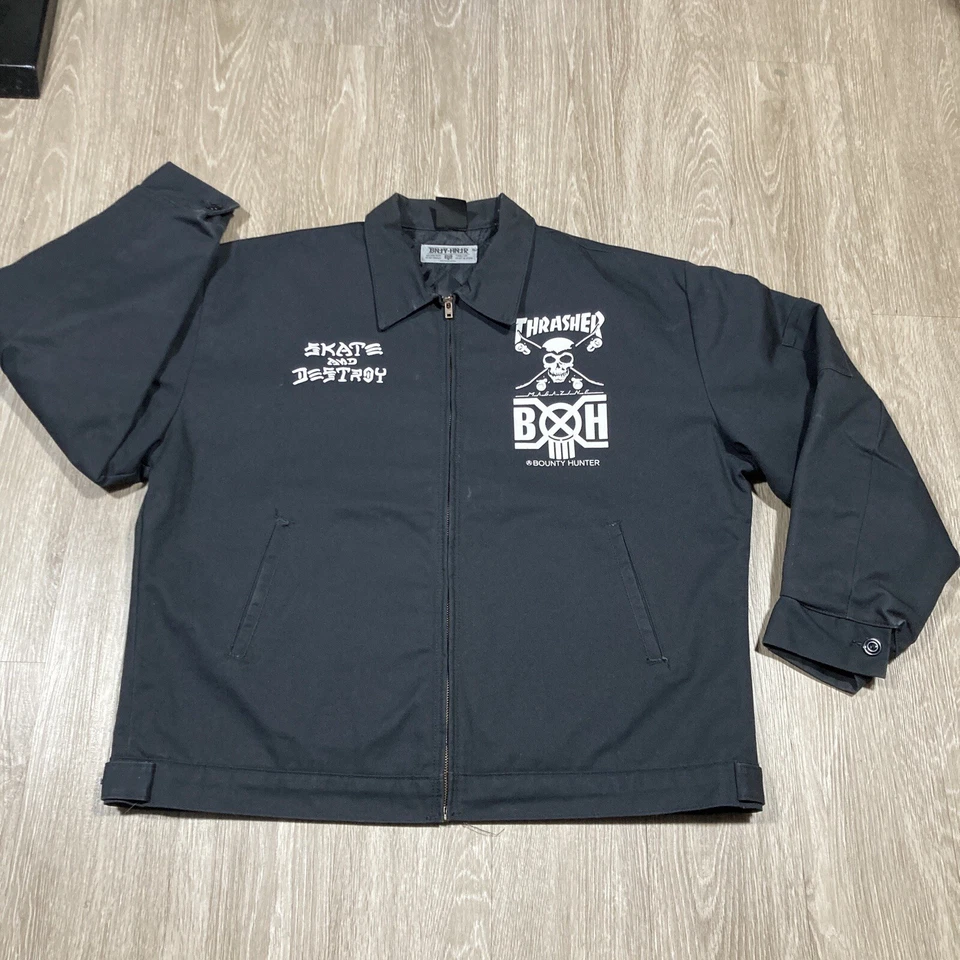 Chaqueta Bounty Hunter XL Thrasher Magazine Patinaje Patinaje Destruir Abrigo Foto 2 de 4