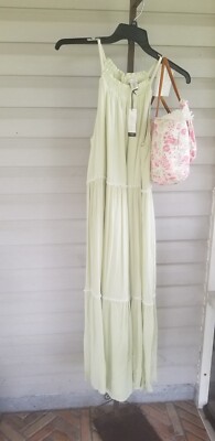 rachel zoe green and white dress Dress Designer By Rachel Zoe In Blue & White, Size: Xl main image 0