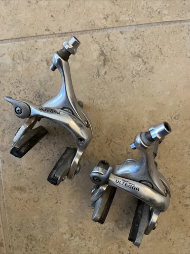 Shimano Ultegra BR-6500 Road Caliper Side Pull Front And Rear Rim Brakes Silver - Picture 1 of 15