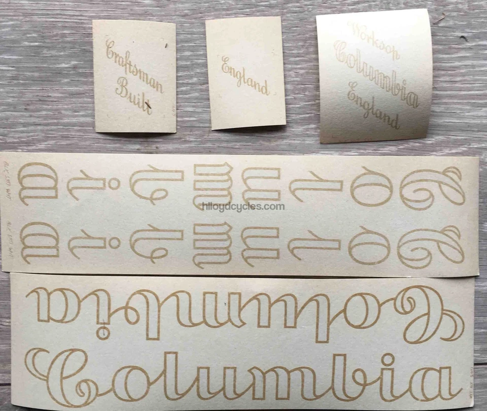 COLUMBIA (Worksop) Set NOS