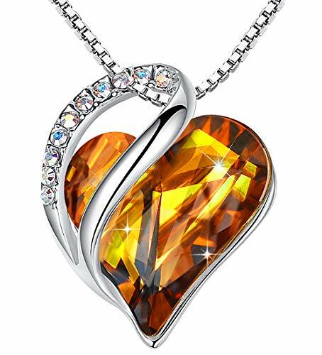 Leafael ""Infinity Love Heart Anhänger Halskette aus Swarovski Kristallen - Bild 8 von 23