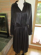 Lanr Bryant Black Leopard Print Dress size 22