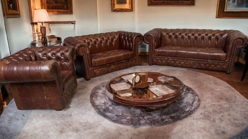 Chesterfield Luxus Leder Garnitur Rochester William Balkee UVP 16500 Euro - Bild 14 von 24