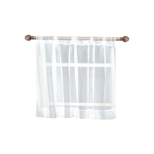  Window Sheer Transparent Curtains Kitchen Shades Shop Display - Picture 1 of 9