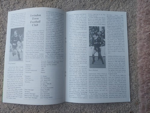 92/3 Aldershot vs Swindon Town (Friendly) - Picture 3 of 4