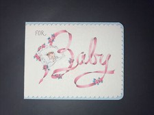 Vintage Norcross Card New Baby Money holder 50s