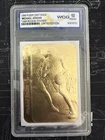 1998 FLEER STICKER '86 ROOKIE 23K GOLD CARD Michael Jordan White Border LIMITED