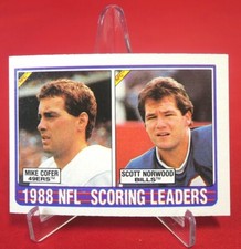 Mike Coffer Scoring Leaders 1989 TOPPS NFL FOOTBALL CARD #220 NM-MT (1)