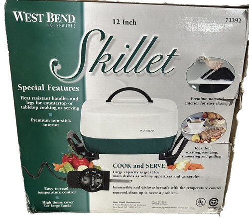WEST BEND Society Liquid Oil Core Waterless Cookware Electric