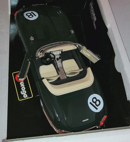 JAGUAR E CABRIOLET 1961 COD.3026 BURAGO 1/18 - Foto 4 di 5