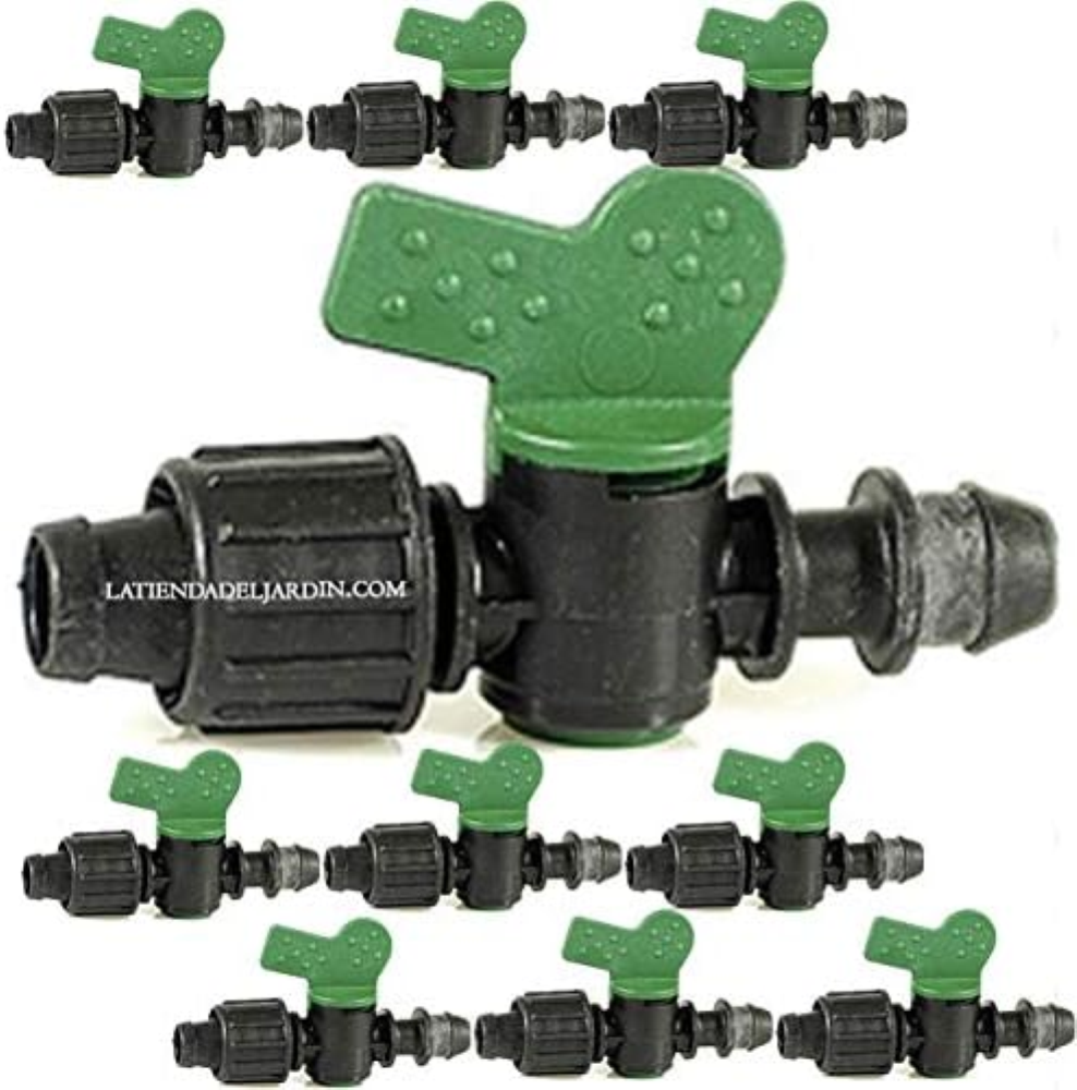 Suinga 10 x Chiavi di passaggio per nastro irriguo a goccia da 16 mm a innesto,